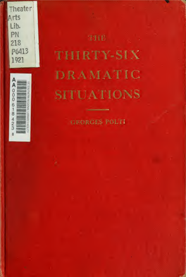 The Thirty-Six Dramatic Situations