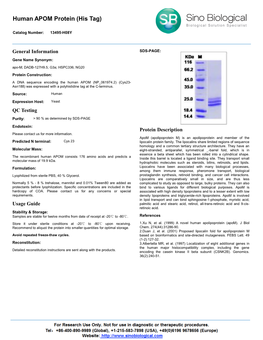 Human APOM Protein (His Tag)