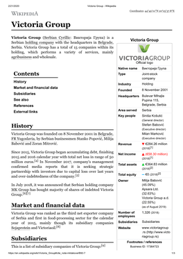 Victoria Group - Wikipedia Coordinates: 44°49′01″N 20°25′37.8″E