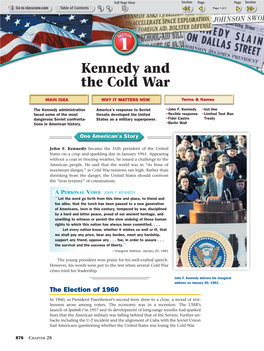 Kennedy and the Cold War