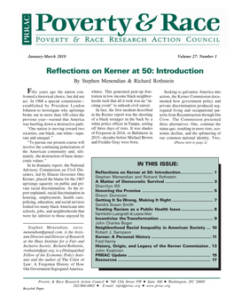 Reflections on Kerner at 50: Introduction by Stephen Menendian & Richard Rothstein