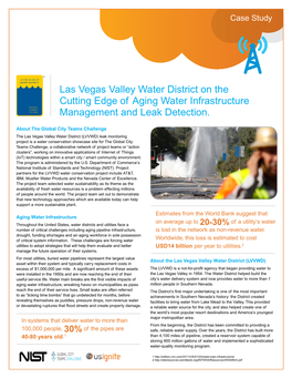 Las Vegas Valley Water District on the Cutting Edge of Aging Water Infrastructure Management and Leak Detection