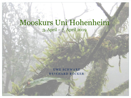 Mooskurs Uni Hohenheim 3