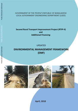 Second Rural Transport Improvement Project (RTIP-II) and Additional Financing