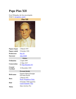 Pope Pius XII