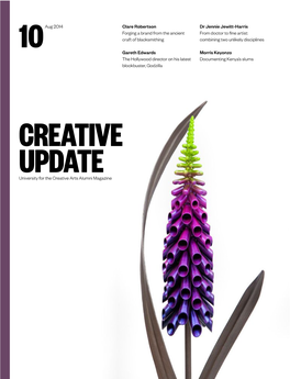 University for the Creative Arts Alumni Magazine Aug 2014 Clare