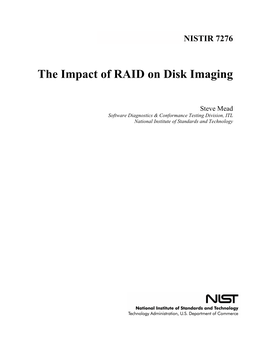 The Impact of RAID on Disk Imaging