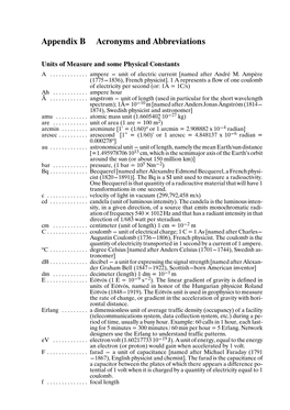 Appendix B Acronyms and Abbreviations