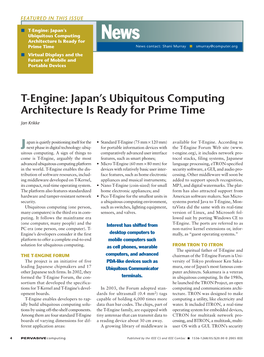 Japan's Ubiquitous Computing Architecture Is Ready for Prime Time