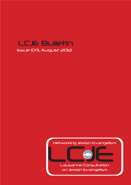 LCJE Bulletin Issue 109, August 2012