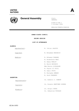 General Assembly Distr