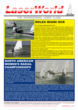 ROLEX MIAMI OCR 23 - 27 January, Biscayne Bay, USA US SAILING’S ISAF Grade 1 Rolex Miami OCR Was Regarded As the Biggest in a Decade