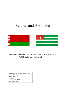 Belarus and Abkhazia
