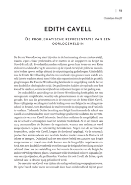 EDITH CAVELL De Problematische Representatie Van Een Oorlogsheldin