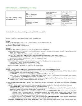 EDITED PEDIGREE for SEE the EAGLE FLY (IRE)