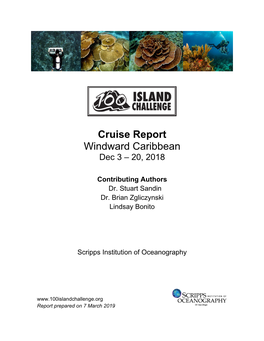 Cruise Report Windward Caribbean Dec 3 – 20, 2018