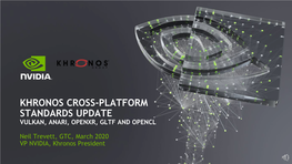 Khronos Cross-Platform Standards Update Vulkan, Anari, Openxr, Gltf and Opencl