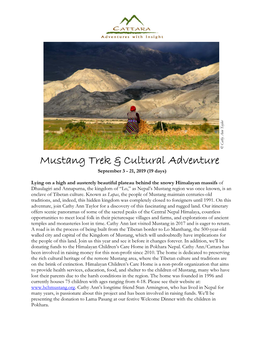 Mustang Trek & Cultural Adventure