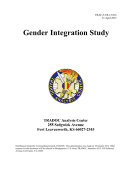 Gender Integration Study