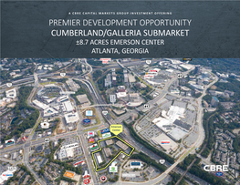 Premier Development Opportunity Cumberland/Galleria Submarket