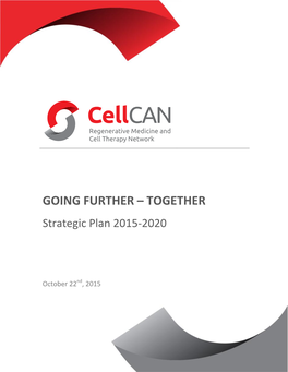 GOING FURTHER – TOGETHER Strategic Plan 2015-2020