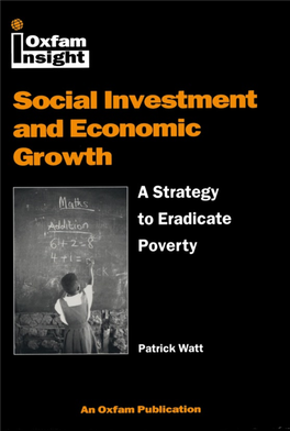 A Strategy to Eradicate Poverty
