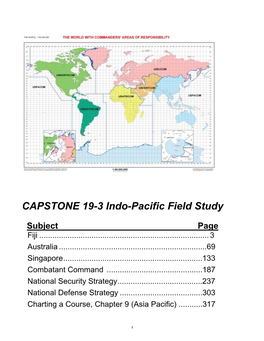 CAPSTONE 19-3 Indo-Pacific Field Study