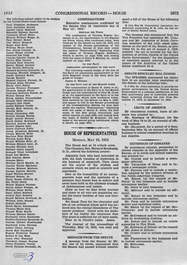 Senate May 18 (Legislative Day of · May 15), 1953: Definitely Postponing H