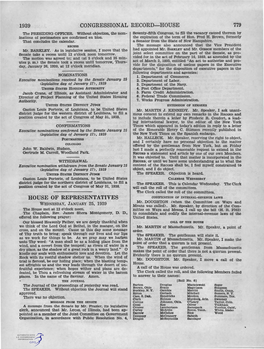 1939 CONGRESSIONAL RECORD-HOUSE 779 the PRESIDING OFFICER