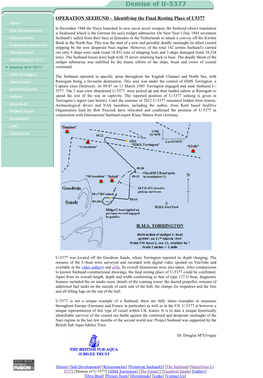 OPERATION SEEHUND - Identifying the Final Resting Place of U5377