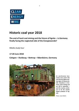 Historic Coal Year 2018