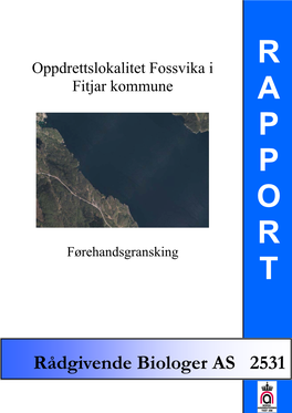 Oppdrettslokalitet Fossvika I Fitjar Kommune