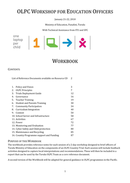 Olpcworkshop for Education Officers Workbook