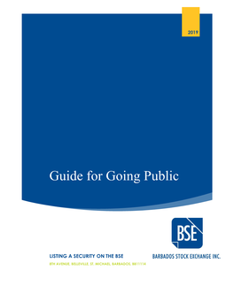 Guide for Going Public