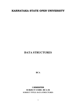 Data Structures