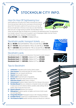Stockholm City Info