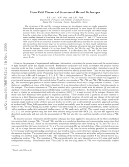 Mean Field Theoretical Structure of He and Be Isotopes