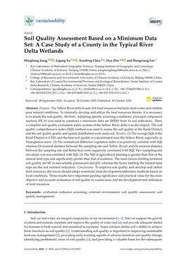 Soil Quality Assessment Based on a Minimum Data Set: a Case Study of a County in the Typical River Delta Wetlands