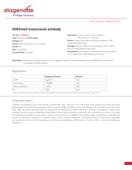 H3k9me3 Monoclonal Antibody