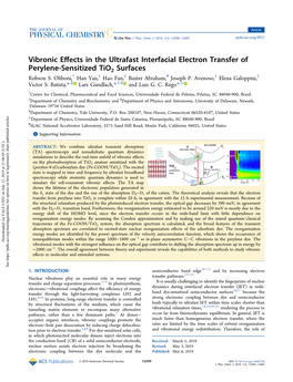 Vibronic Effects in the Ultrafast Interfacial Electron Transfer Of