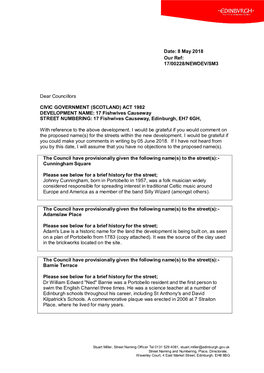 17-00228 Proposed Street Names