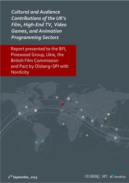 Cultural and Audience Contributions of the UK's Film, High