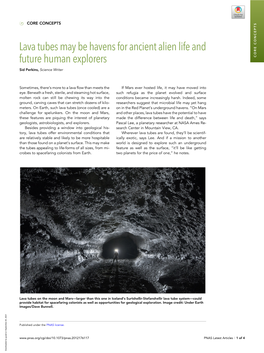 Lava Tubes May Be Havens for Ancient Alien Life and Future Human Explorers