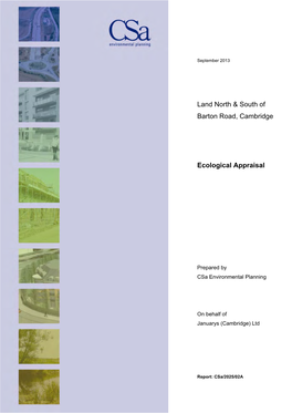 Land North & South of Barton Road, Cambridge Ecological Appraisal