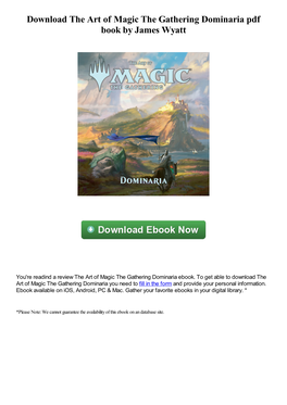 Download the Art of Magic the Gathering Dominaria Pdf Book by James Wyatt