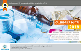 Calendrier Du Tri 2018