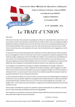 Le TRAIT D' UNION