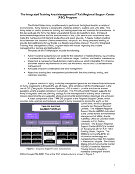 The Integrated Training Area Management (ITAM) Regional Support Center (RSC) Program