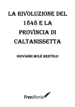 La Rivoluzione Del 1848 E La Provincia Di Caltanissetta