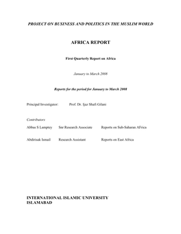 Africa Report